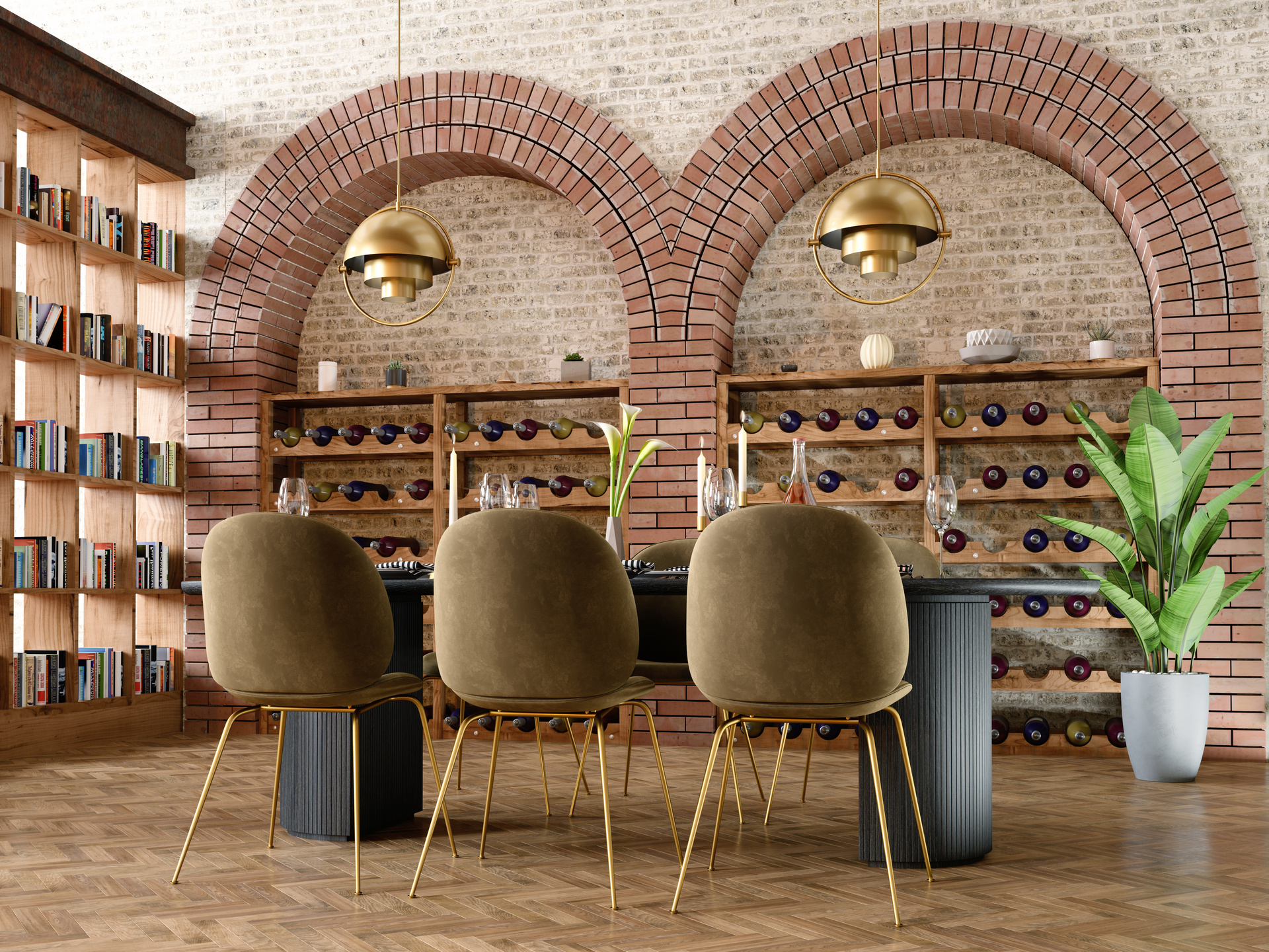 Dining Room in Luxury Home